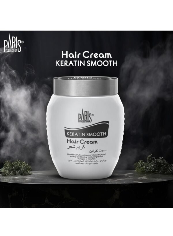 Paris Collection Keratin Smooth Hair Cream Unisex 475ML - Image 2