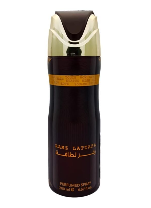 Lattafa Ramez Gold Perfumed Deodorant for Unisex, 200 ml