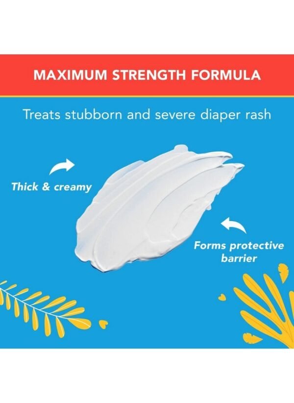 Triple Paste 3X Max Diaper Rash Ointment, Maximum Strength With 40% Zinc Oxide Ointment For Severe Diaper Rash, 2 Oz Tube - Image 2
