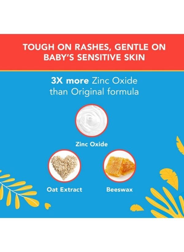 Triple Paste 3X Max Diaper Rash Ointment, Maximum Strength With 40% Zinc Oxide Ointment For Severe Diaper Rash, 2 Oz Tube - Image 3