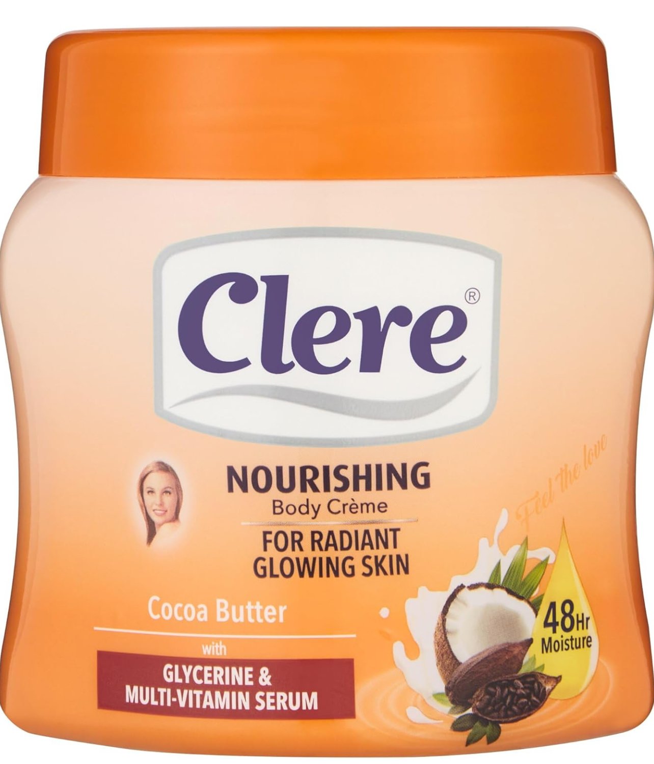 Clere Cocoa Butter Clere Cream Pure Glycerine Enriched With Vitamins E & A - 500 ML