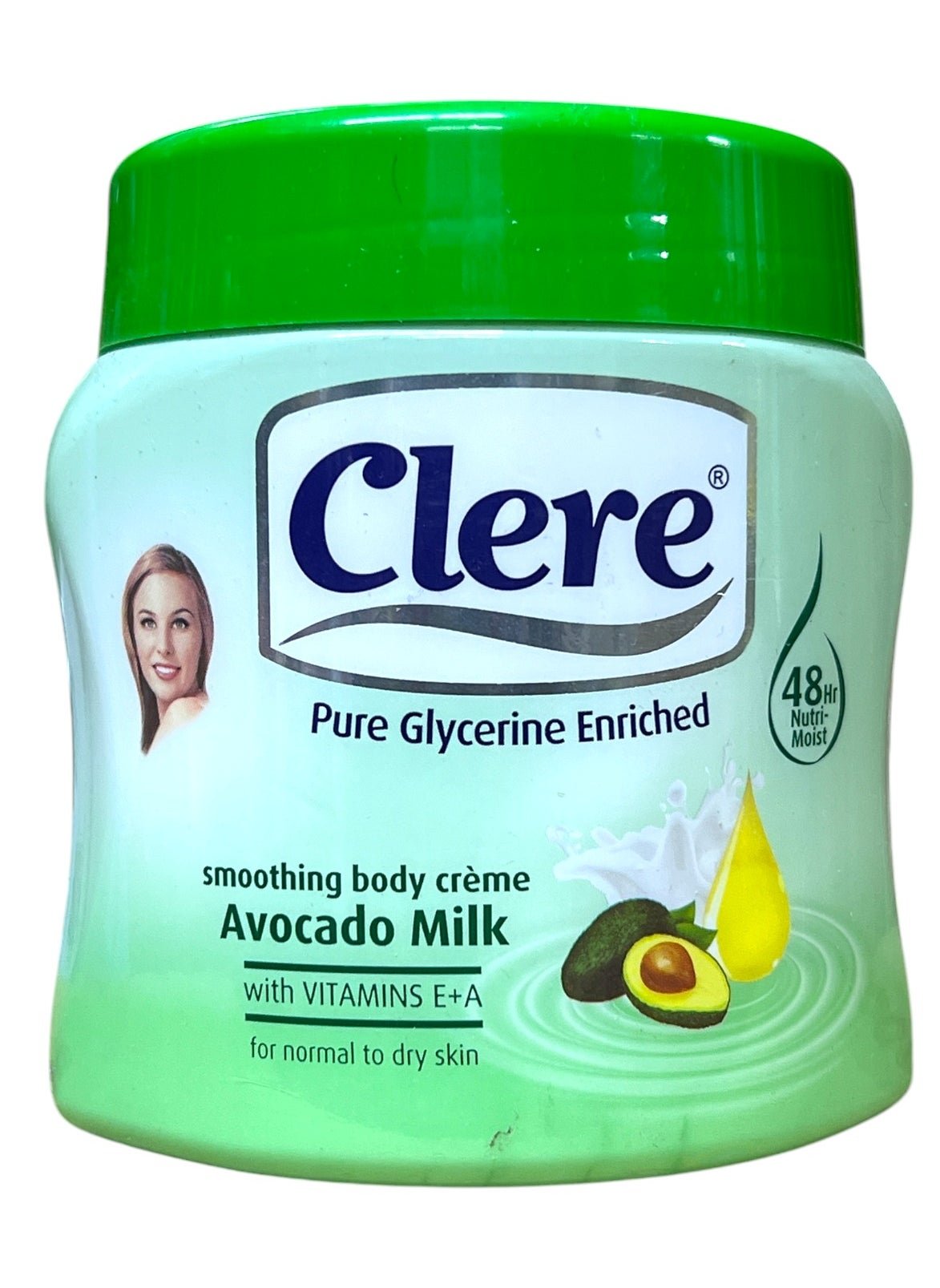 CLERE Nourishing Body Cream Smoothing Avocado Milk 500ml