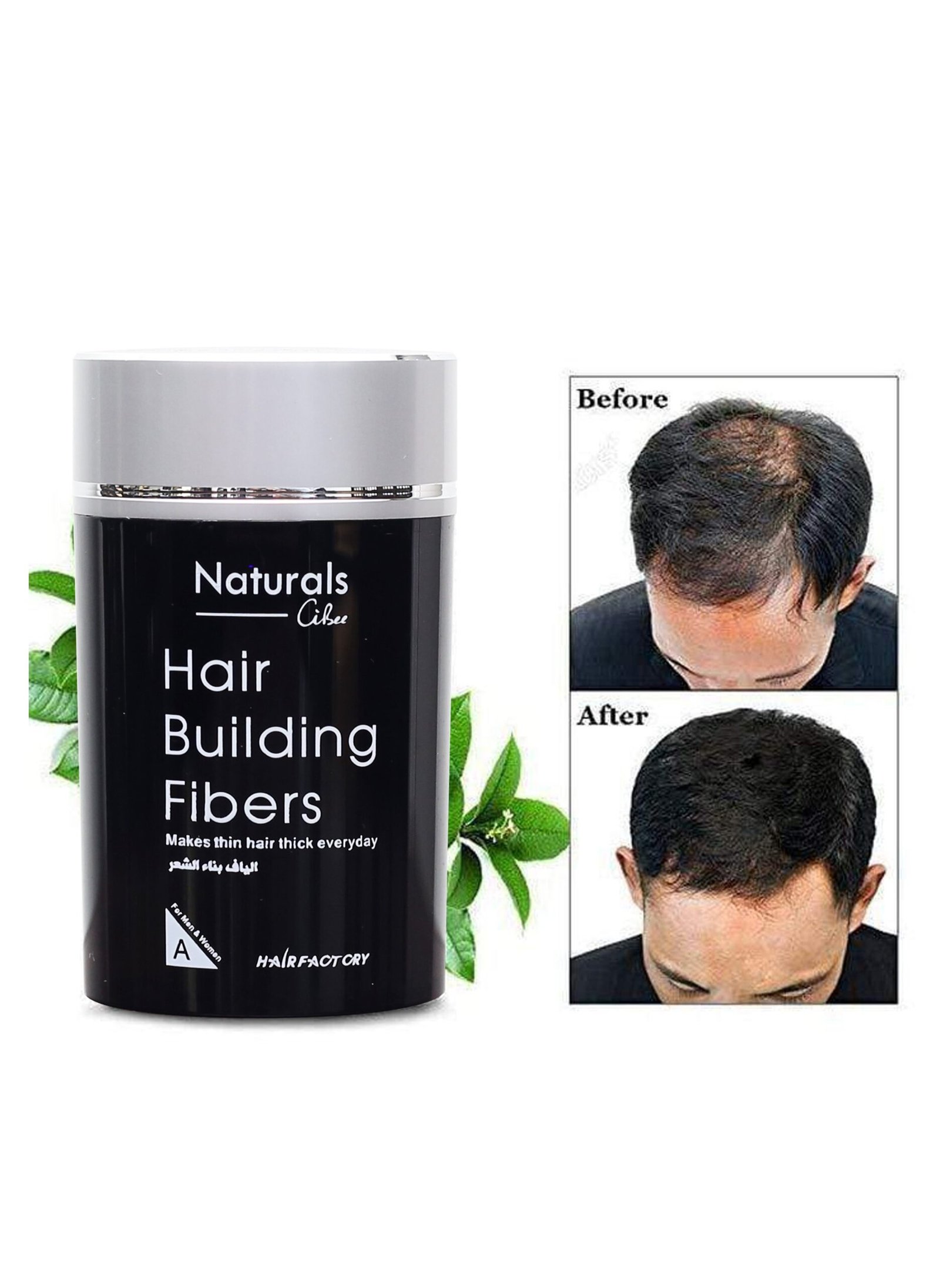 Naturals Hair Fibers for Thinning Hair Thicker Hair in 15 Seconds - Reduces Hair Loss and Looks Younger - Designed for Men and Women - Image 4