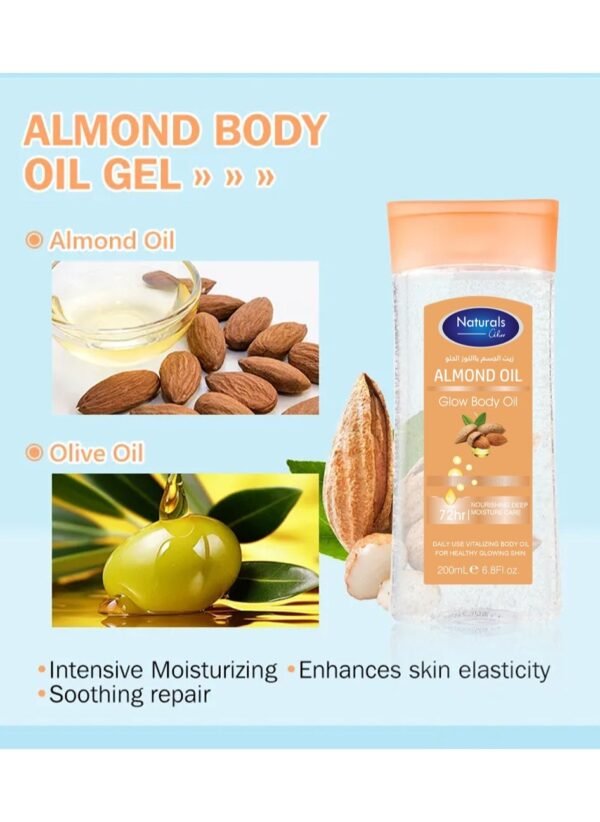 Naturals Natural Sweet Almond Body Oil 200ml - Image 4
