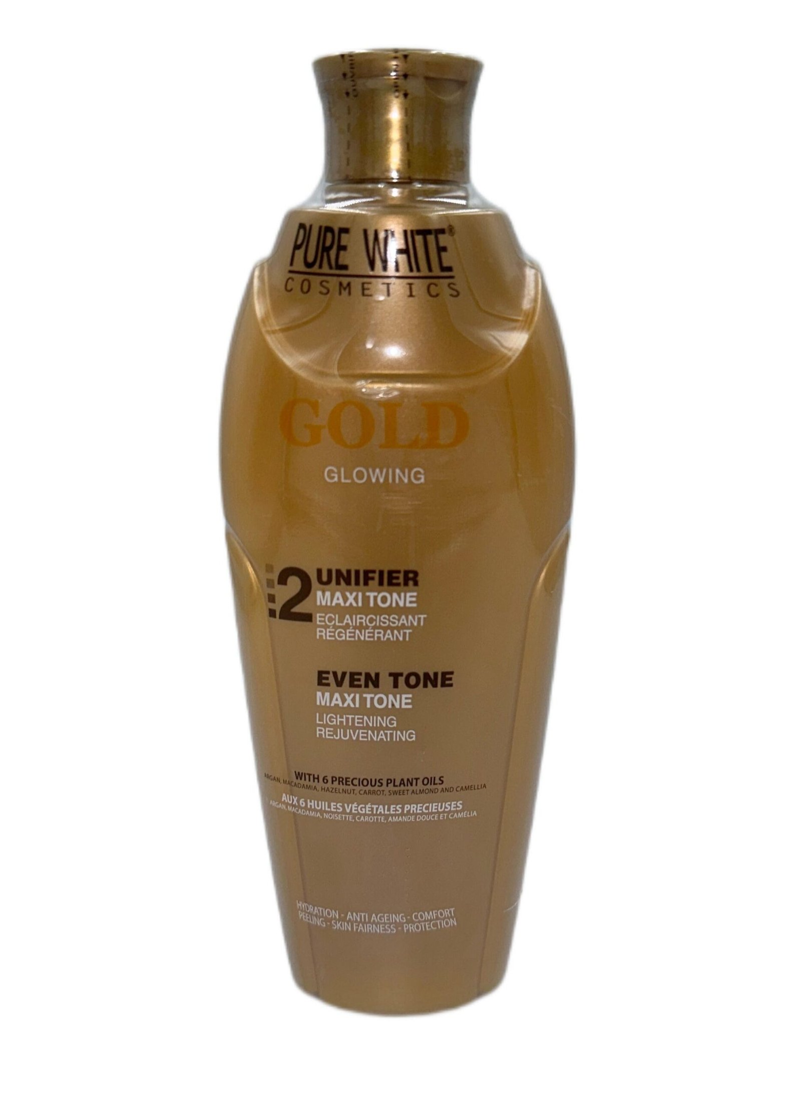 Pure White Cosmetics Gold Glowing Skin Lightening Lotion 400ml