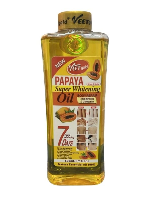 Veet Gold Papaya Super Whitening Oil 500 ML