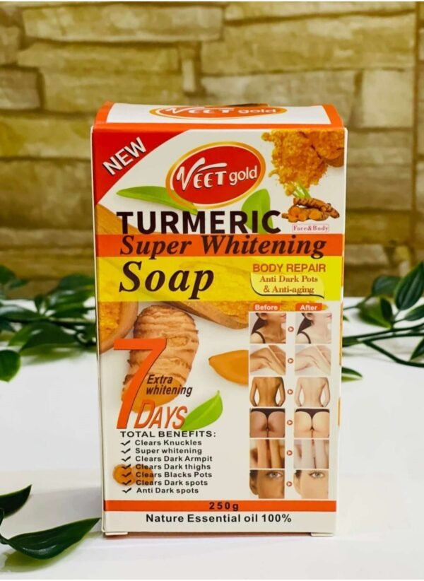 Veet Gold TURMERIC SUPER WHITENING SOAP 250 g - Image 2