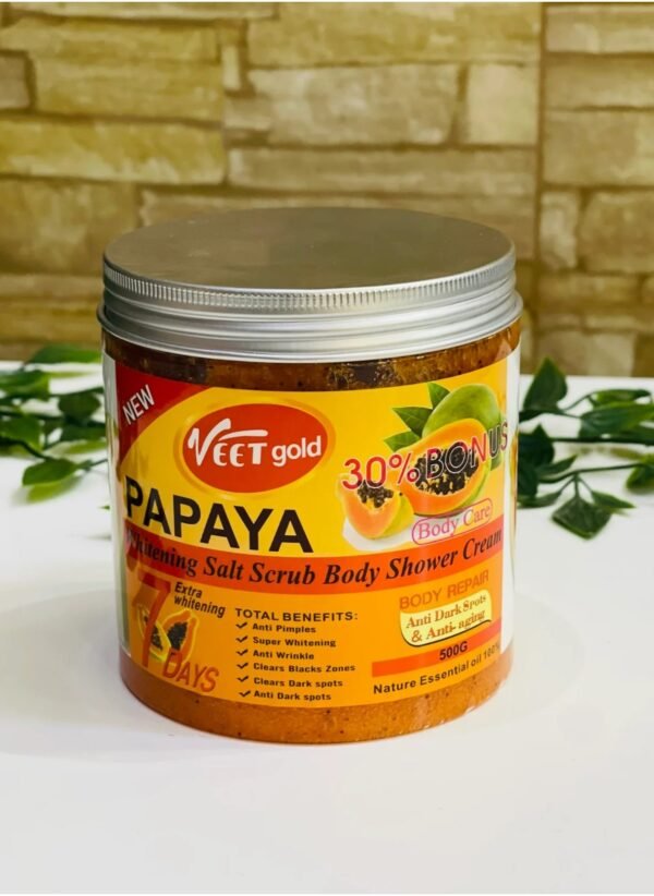 Veet Gold Papaya Super Whitening Salt Body Scrub 500 g