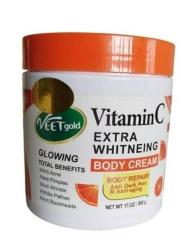 Veet Gold Vitamin C Super Whitening Body Cream 500g - Image 2
