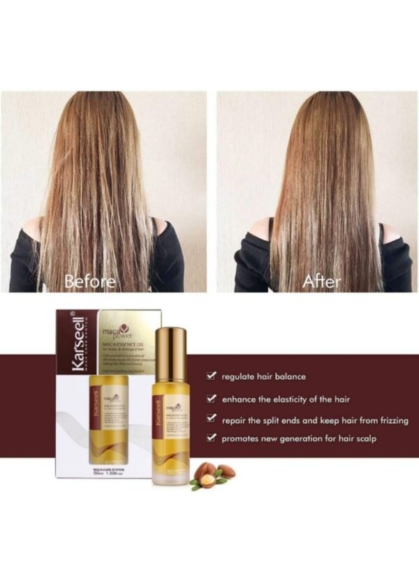 Karseell Moroccan Argan Oil for Hair Healing Cold Pressed Weightless Argan Oil Hair Serum for Dry Damaged Hair 50ml - Image 3