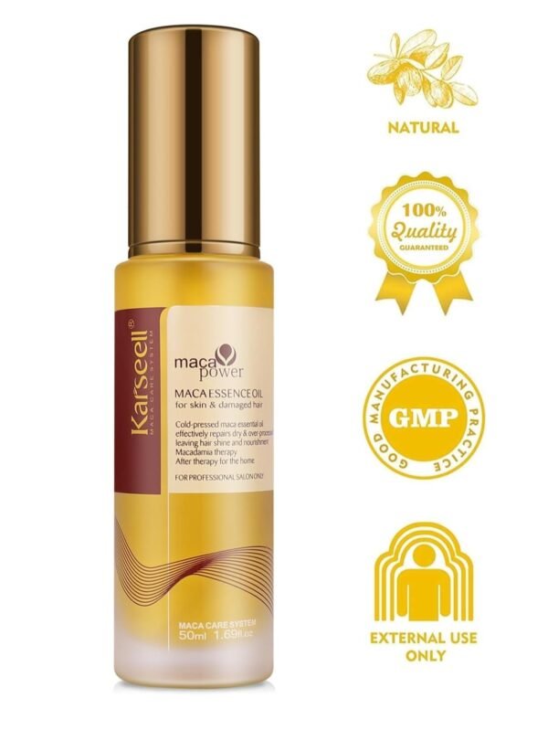 Karseell Moroccan Argan Oil for Hair Healing Cold Pressed Weightless Argan Oil Hair Serum for Dry Damaged Hair 50ml - Image 4