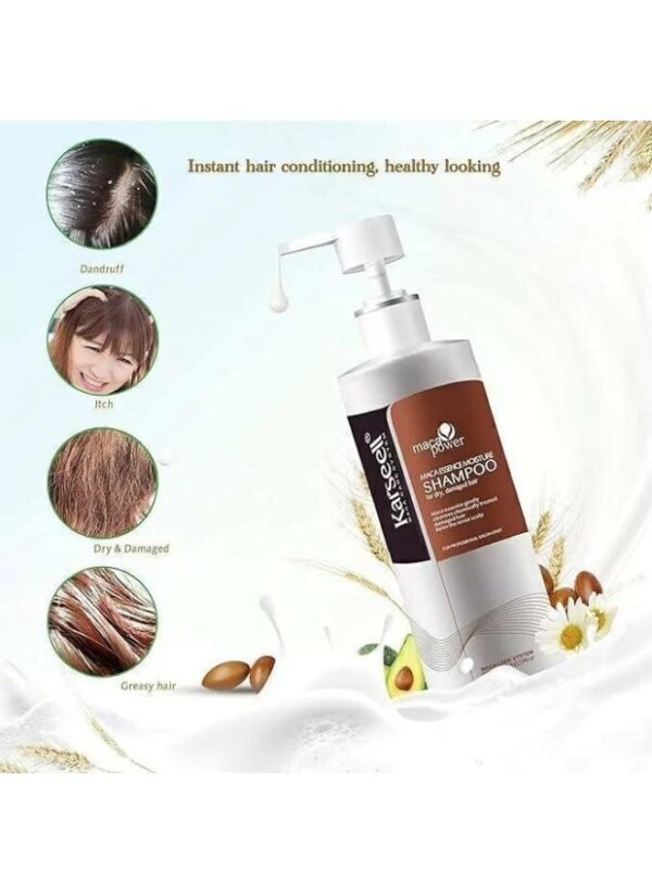 Karseell Shampoo - Volumizing and Moisturizing, Gentle on Curly and Color-Treated Hair 500 ml (16.9 oz) - Image 4