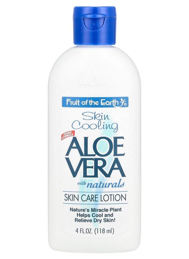 Fruit Of The Earth Aloe Vera with Naturals Skin Care Lotion 4 fl oz (118 ml)