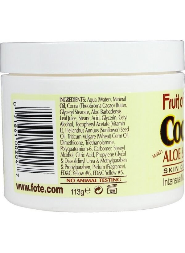 Fruit of the Earth Cocoa Butter Cream Jar, 4 oz. 113g - Image 2