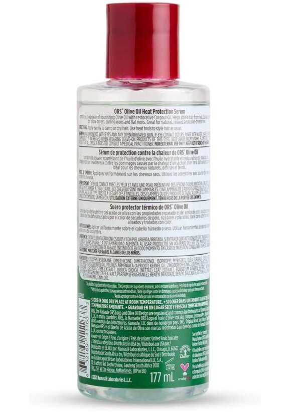 ORS Olive Oil Heat Protection Hair Serum 177ml - Image 3