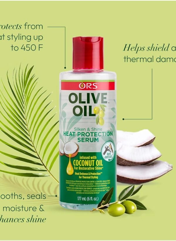 ORS Olive Oil Heat Protection Hair Serum 177ml - Image 4