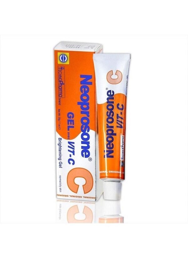 Neoprosone , Vitamin C Gel - 1 Fl oz / 30 ml - Helps Fade Dark Spots on: Neck, Face, Body, Armpit, Hands, Hyperpigmentation Cream, For Women and Men, with Alpha Arbutin - Image 2