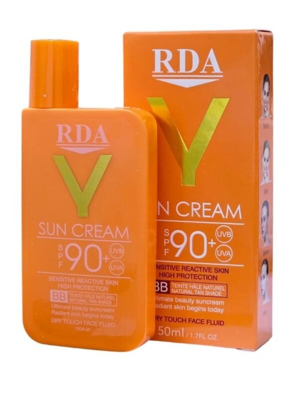 RDA Sun Cream 90+SPF BB Sensitive Reactive Skin 50ml