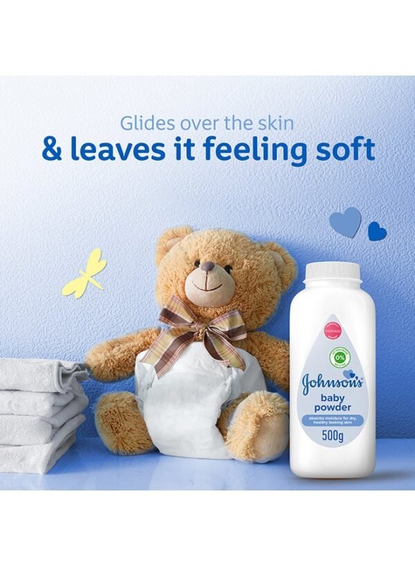 Johnson's Baby Powder, 500 g - Image 3