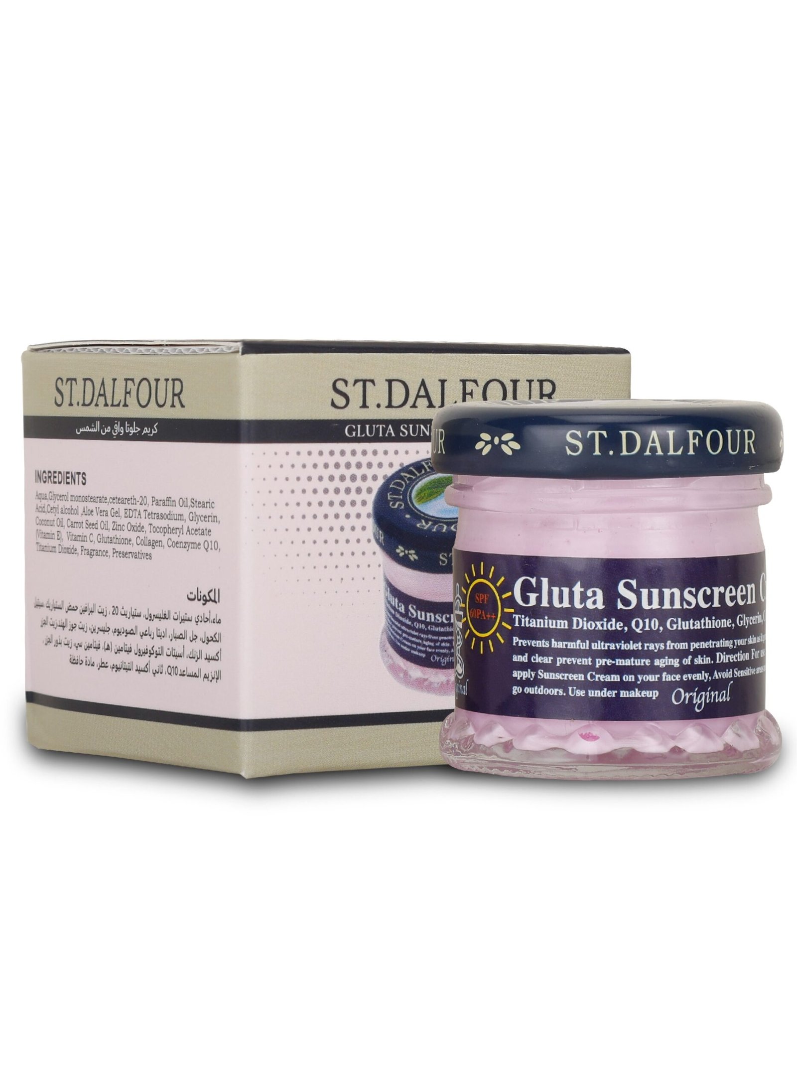 St. Dalfour Gluta Sun Protection Cream SPF 60 PA++ x 30 ml - Image 2