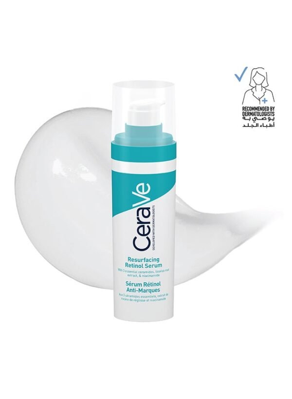 Cerave Skin Resurfacing Retinol Serum to Reduce the Appearance of Acne Scars and Pores with Retinol, Licorice Root Extract and Niacinamide 30ml - Image 3