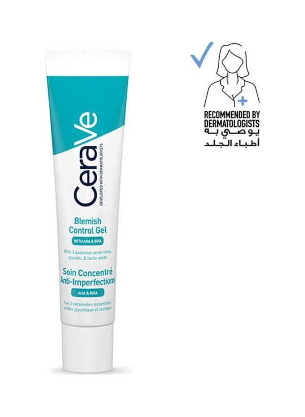 Cerave Blemish Control Facial Moisturizing Gel for Acne and Blemishes with Glycolic Acid and Lactic Acid AHA/BHA 40ml