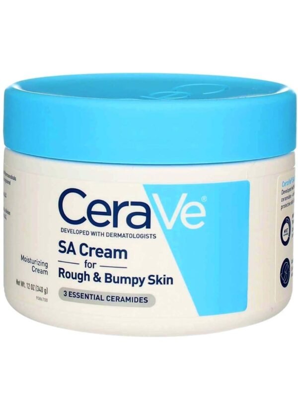 CeraVe SA Cream, 12 oz, Renewing Salicylic Acid Body Cream for Rough and Bumpy Skin, Fragrance Free
