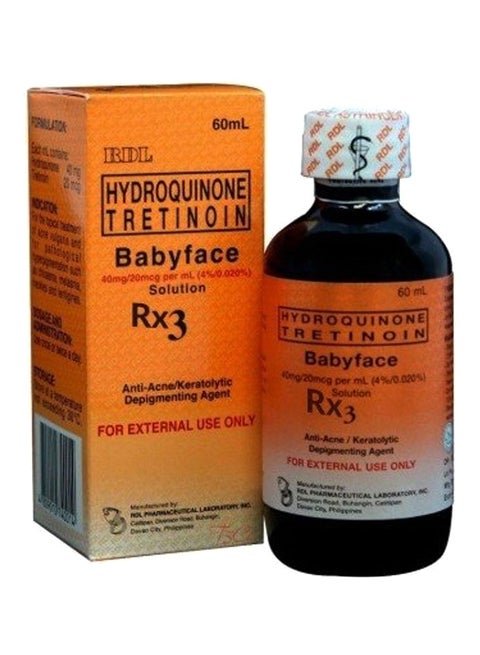 Baby Face Hydroquinone Tretinoin Solution Clear 60ml - Image 2