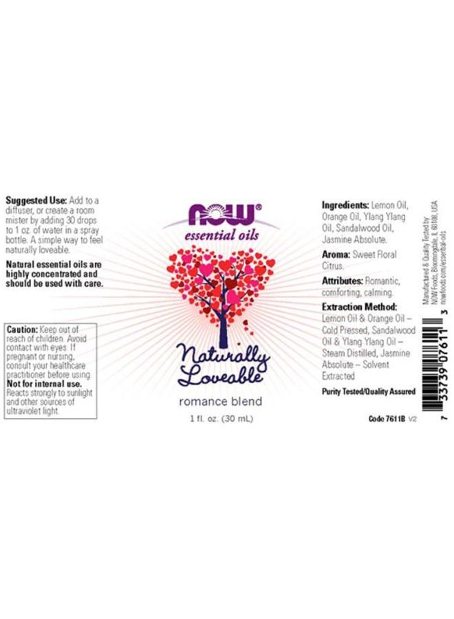 Now Foods Essential Naturally Luvable Body Oil - Romantic Blend 30ml - Image 2