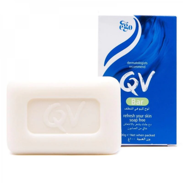 QV Cleansing Bar For Sensitive And Dry Skin Soap Free Refresh Your Skin 100grams
