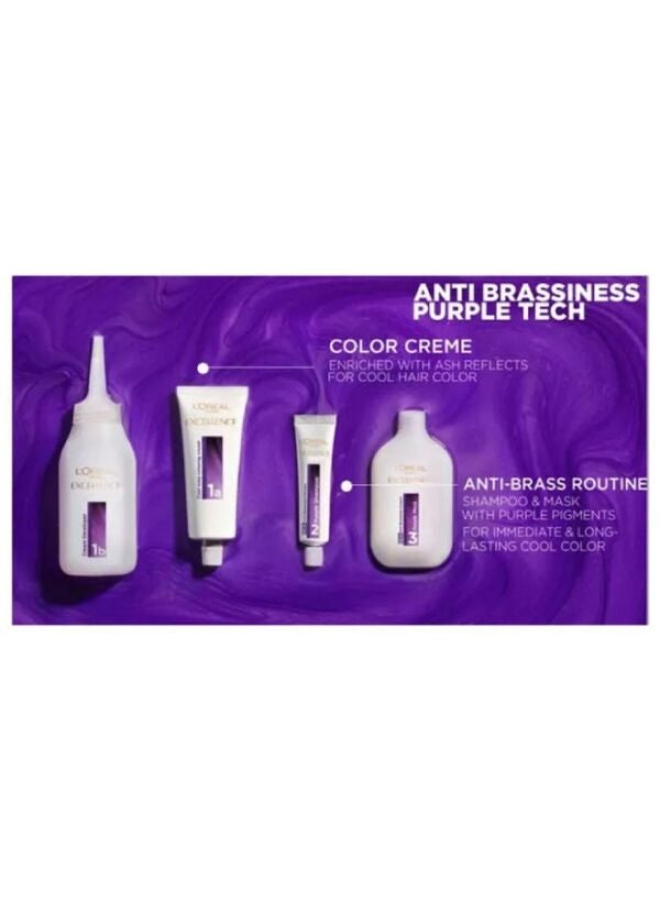 L'Oréal Paris Excellence Hair Dye with Purple Shampoo and Hair Mask, - Image 2