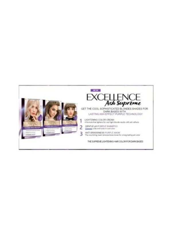 L'Oréal Paris Excellence Hair Dye with Purple Shampoo and Hair Mask, - Image 3