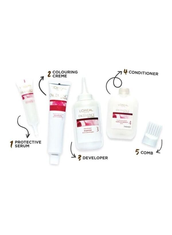 L’Oréal Paris Excellence Creme Triple Care Color, 4 Brown 192ml - Image 4