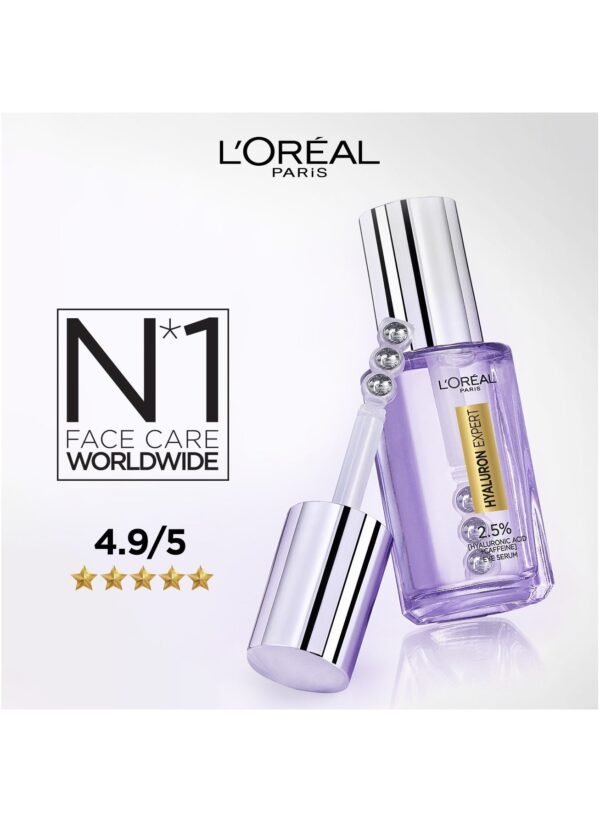 L'Oréal Paris Hyaluron Expert Eye Serum with 2.5% Hyaluronic Acid, Caffeine and Niacinamide - 20 ml - Image 2