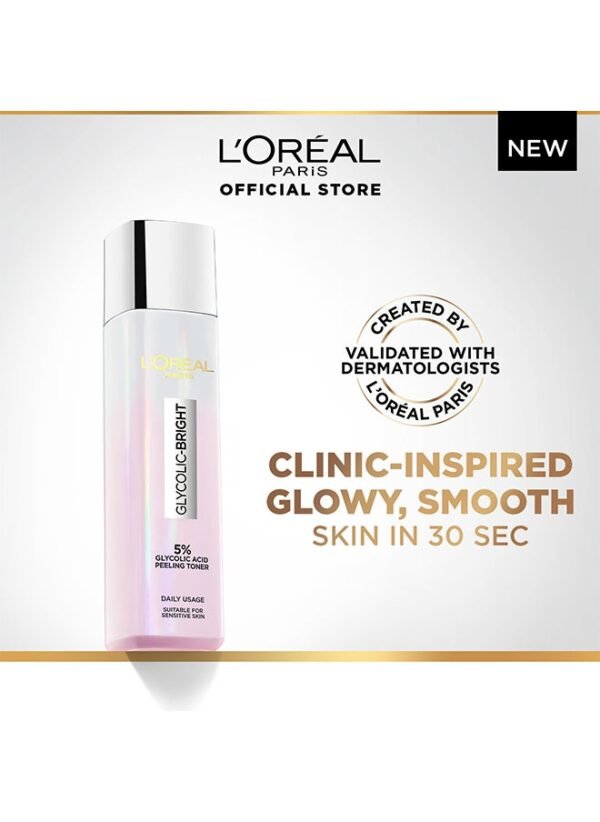 L’Oréal Paris Bright Glow Glycolic Peeling Toner - Image 5
