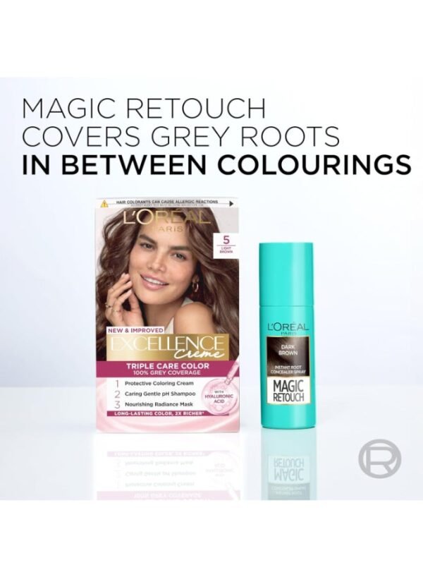 L’Oréal Paris Magic Retouch Instant Root Concealer Spray Golden Brown 75ml - Image 5
