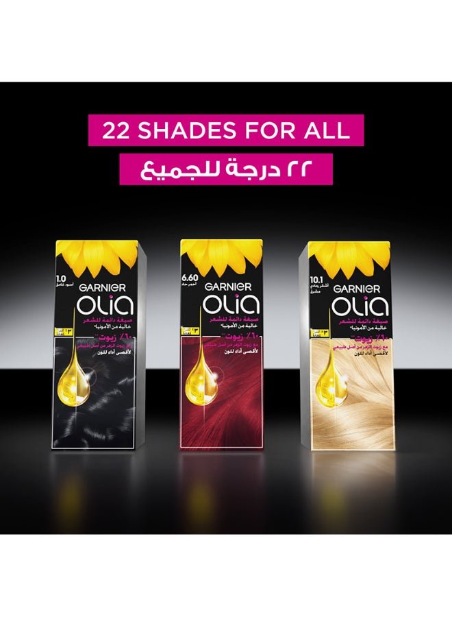 Garnier Olia Permanent Hair Dye Without Ammonia 5.35 Chocolate Brown - Image 9