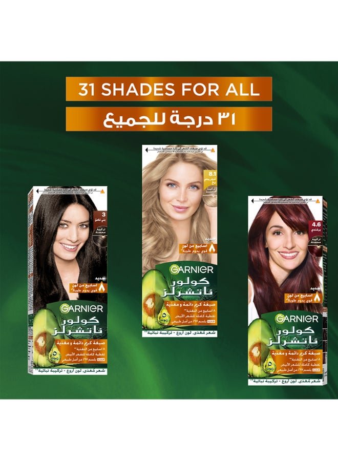 Garnier Color Naturals Crème Hair Dye 6.1 Dark Ash Blonde - Image 7