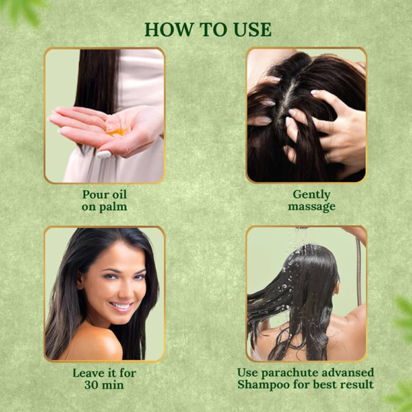 Parachute Advansed Hair Oil with Natural Coconut Oil and Vitamin E by Curry Leaves - 200ml - Image 7