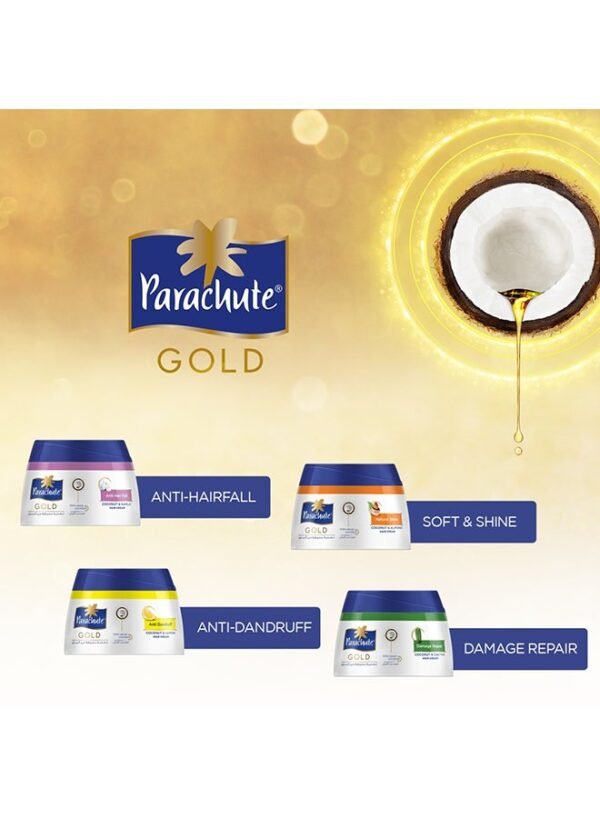 Parachute Gold Anti Dandruff Coconut And Lemon Hair Cream 210ml - Image 4