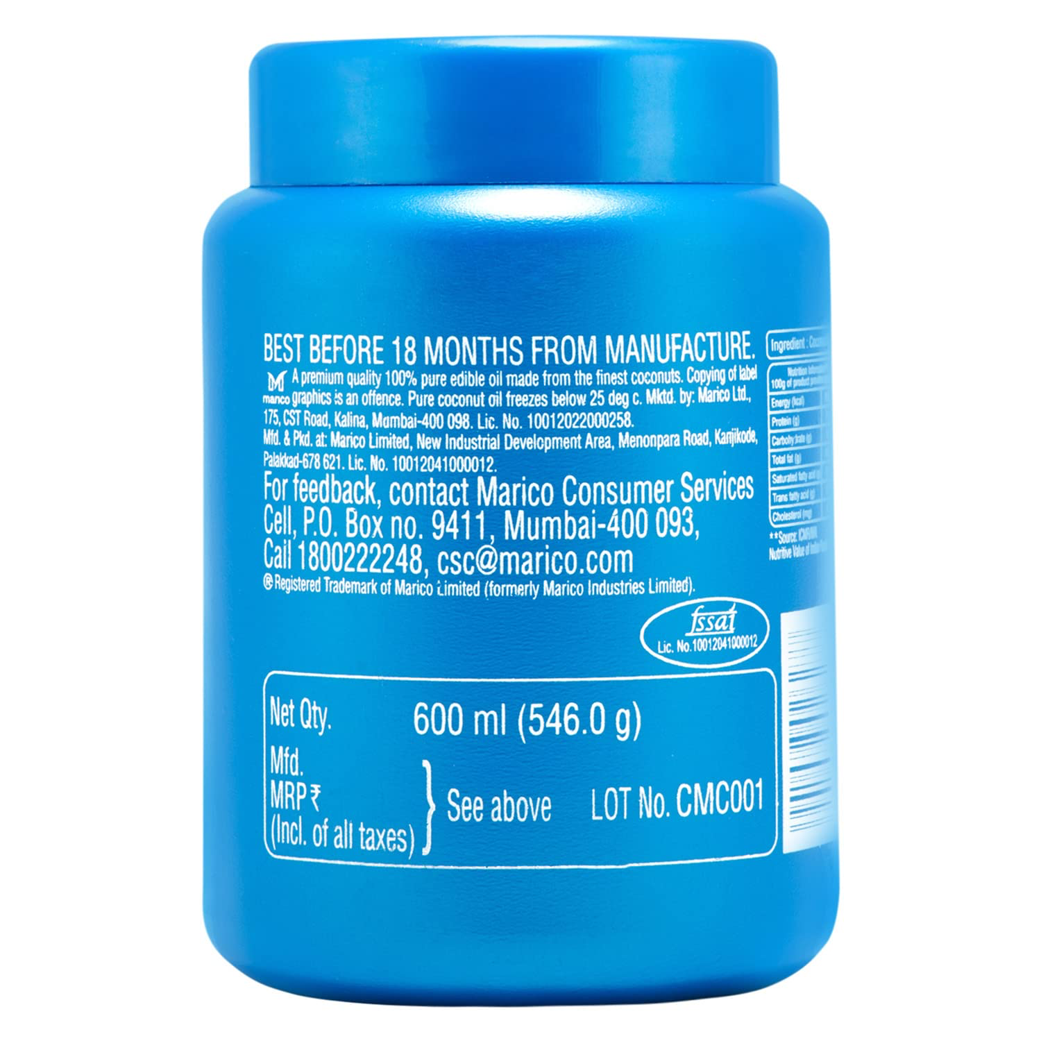 Parachute Edible Oil, 600ml - Image 7