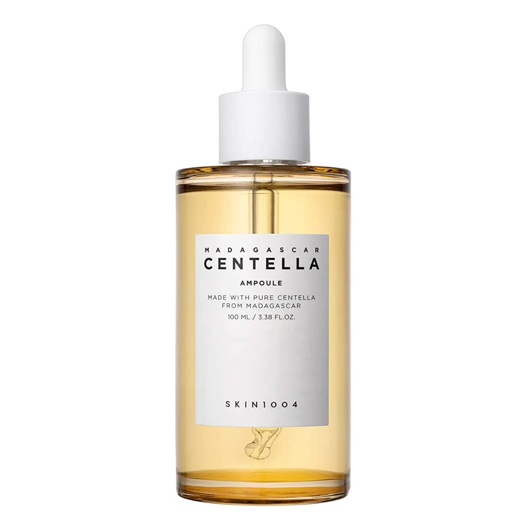 Skin1004 Centella Madagascar Ampoule, 100ml; Soothing and hydrating ampoule with Centella Asiatica extract; Calming serum for sensitive skin; Lightweight and fast-absorbing formula
