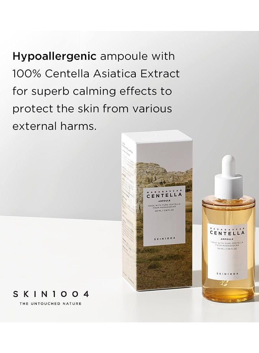 Skin1004 Centella Madagascar Ampoule, 100ml; Soothing and hydrating ampoule with Centella Asiatica extract; Calming serum for sensitive skin; Lightweight and fast-absorbing formula - Image 5