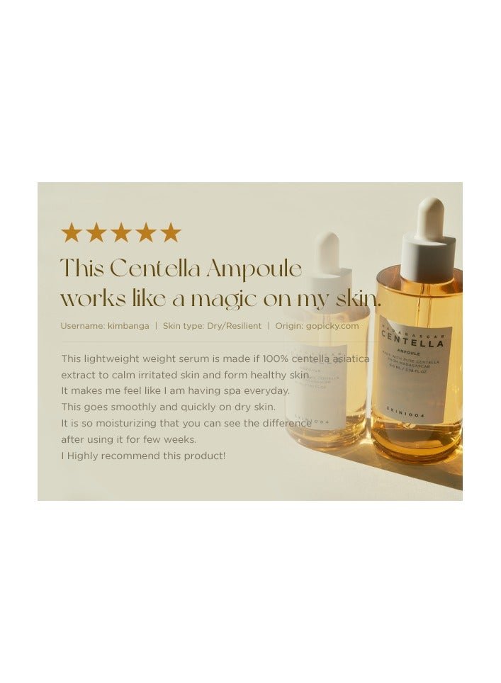 Skin1004 Centella Madagascar Ampoule, 100ml; Soothing and hydrating ampoule with Centella Asiatica extract; Calming serum for sensitive skin; Lightweight and fast-absorbing formula - Image 8