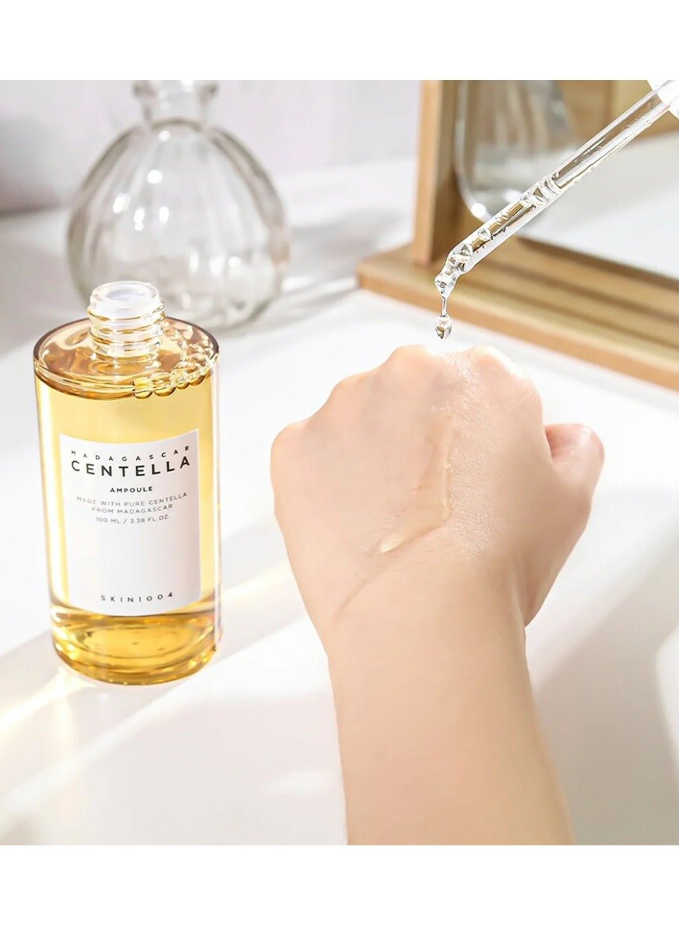 Skin1004 Centella Madagascar Ampoule, 100ml; Soothing and hydrating ampoule with Centella Asiatica extract; Calming serum for sensitive skin; Lightweight and fast-absorbing formula - Image 9