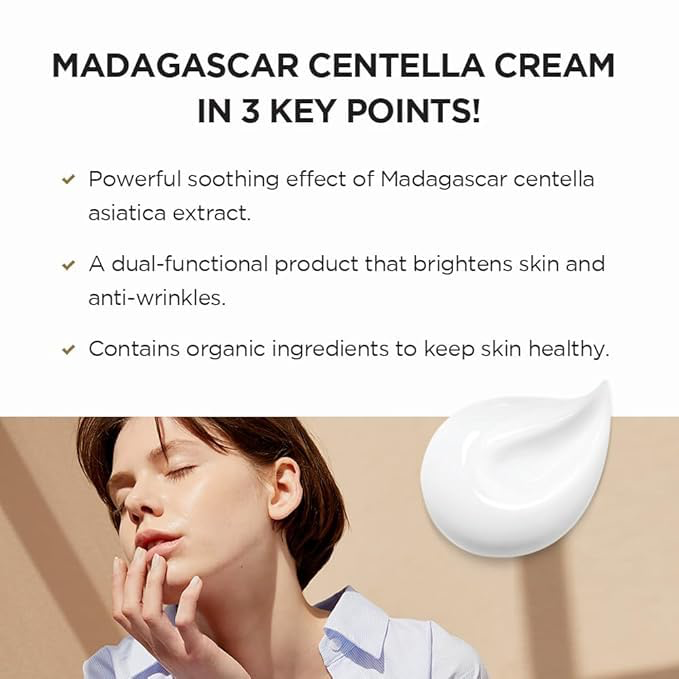 Skin1004 Centella Cream from Madagascar - 75ml | Quaternary Ceramide Complex | Strengthens the Skin Barrier | Hydrates and Soothes Dry and Sensitive Skin - Image 4