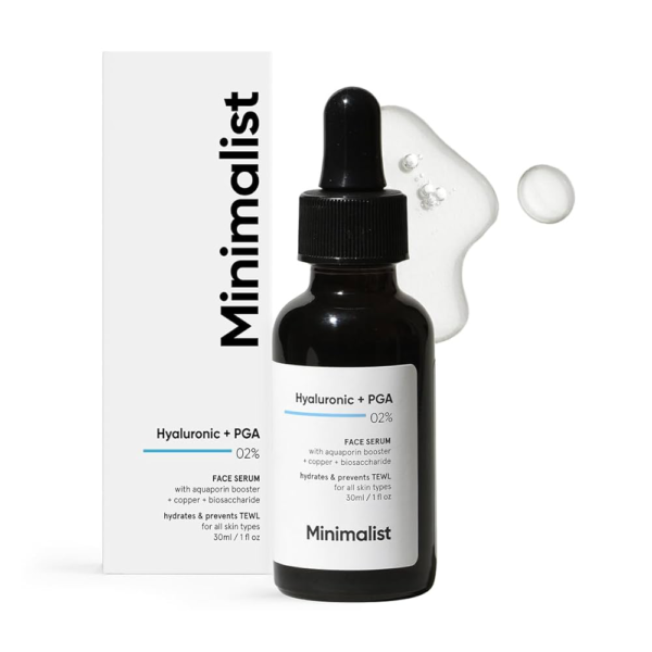 Minimalist Hyaluronic Acid Serum for Intense Hydration, Glow, and Fine 02% Lines | 30ml | Daily Facial Moisturizing Serum for Dry, Normal, and Oily Skin