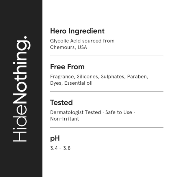 Minimalist Face Peeling Solution for Glowing Skin, Smooth Texture And Pore Cleansing with 25% AHA + 2% BHA + 5% PHA for Exfoliation - Image 5