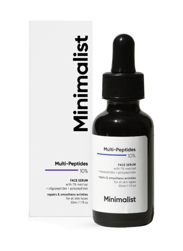 Minimalist Multi Peptides Serum for Anti Aging And Collagen Boosting | 7% Matrixyl 3000 And 3% Bio-Placenta for Firmer Younger Looking Skin