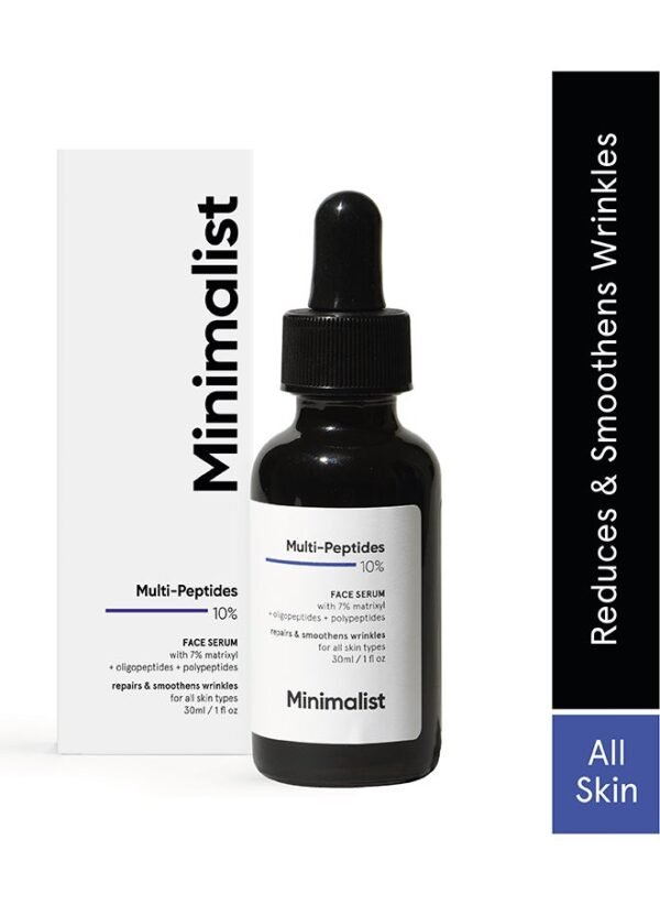 Minimalist Multi Peptides Serum for Anti Aging And Collagen Boosting | 7% Matrixyl 3000 And 3% Bio-Placenta for Firmer Younger Looking Skin - Image 2